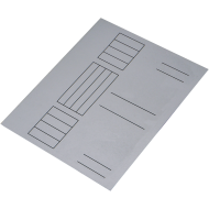 Dosar simplu din carton, alb, format A4, 21 x 29.7 cm